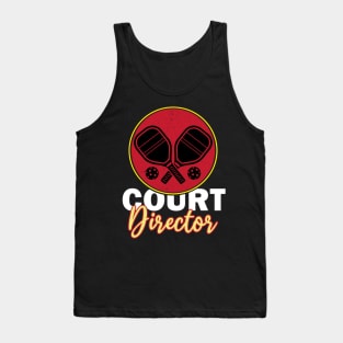 funny pickleball player and lover gift for grandma and grandpa court director Tank Top